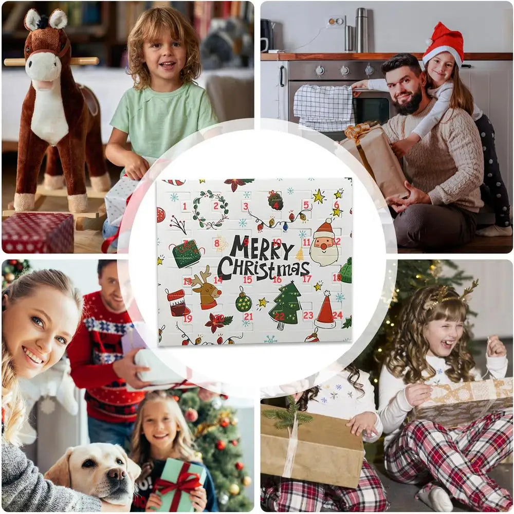 Kit Berloques com Calendário - Contagem Regressiva de 24 Dias para o Natal