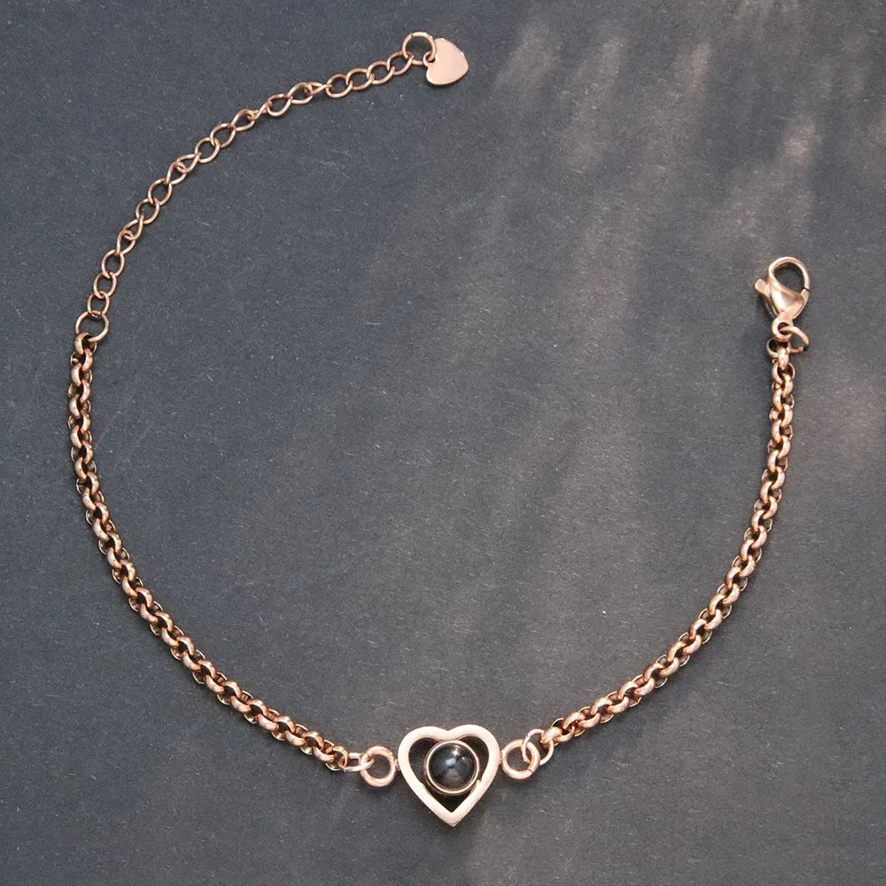 Memory - Pulseira Personalizada em Aço Inoxidável